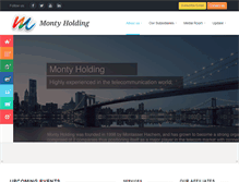 Tablet Screenshot of montyholding.com